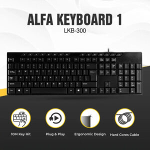 ALFA1 WIRED KEYBOARD (6 Months Brand Warranty)