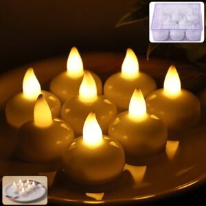 Round LED Flameless Tealight Candles - (8 Pc)