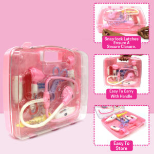 Aditi LED Doctor Play Kit for Kids with Light-Up Tools & Stethoscope