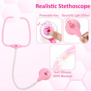 Aditi LED Doctor Play Kit for Kids with Light-Up Tools & Stethoscope