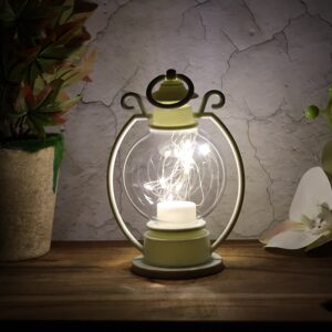 LED Decorative Storm Lantern Light (Battery Operated, Warm White Light)