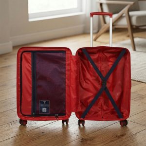 NOVEX Disney Frozen Red Travelling Kids Trolley Bags for Girls Luggage 4 Wheels ( Blue /18 Inch)