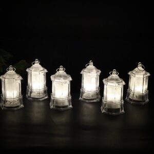 LED Hanging Lantern Style Decorative Flameless Candles (6 Pc)