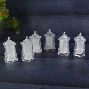 LED Hanging Lantern Style Decorative Flameless Candles (6 Pc)