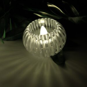 Crystal Design LED Flameless Tealight Candles (6 Pc)