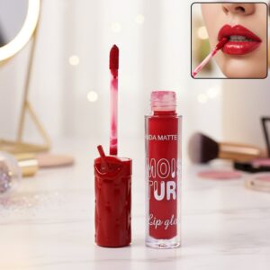 High-Pigment Matte Liquid Lip Gloss for Women (1 Pc)