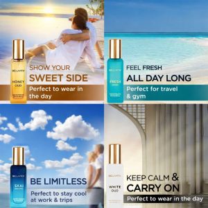 Bellavita Premium Luxury Unisex Perfume Gift Set (4 Pc, 20 ML Each)