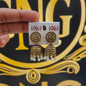 TRADITIONAL GOLDEN PLATED JHUMKA EARRINGS