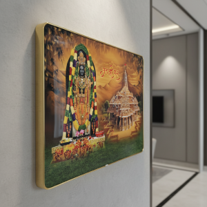 Shree Ram Mandir Ayodhya Temple Devotional Wall Art Frame Home Decor