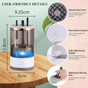 Electric Makeup Brush Cleaner Dryer – Automatic USB Rechargeable Brush Washing