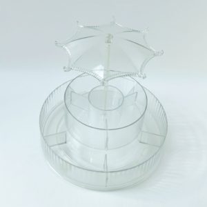 Premium 360° Rotating Makeup & Jewellery Organizer Stand (1 Pc)