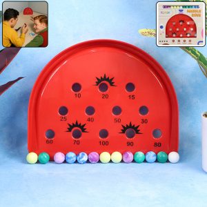 Marble Rush Scoring Game Fun Indoor Marble Drop Target Board for Kids & Family