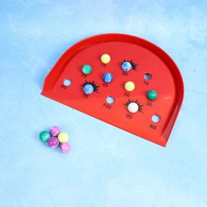 Marble Rush Scoring Game Fun Indoor Marble Drop Target Board for Kids & Family