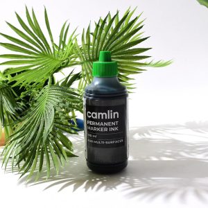 Camlin Permanent Marker Ink 100 ml – Green Color Refill Ink for Multi-Surfaces