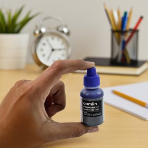 Camlin Permanent Marker Ink 15 ml – Blue Color Refill Ink for Multi-Surfaces