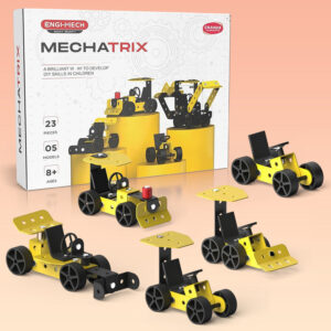 Aditi MechaTrix 23-Piece DIY STEM Building Kit – 5 Model Vehicle Construction Set