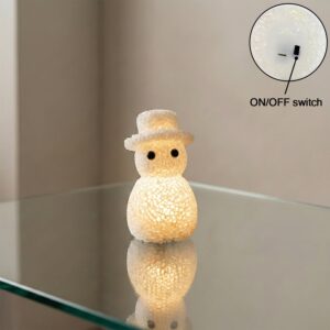 Snowman-Shaped Decorative LED Night Lamp (1 Pc)