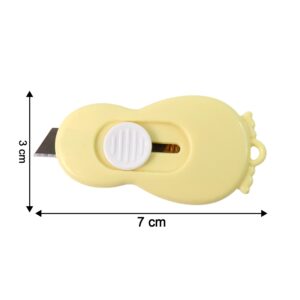 Compact Mini Safety Cutter with Retractable Blade - (1 Pc)