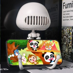 Rechargeable Handheld Mini Projector Fan (1 Pc)