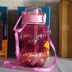 Teddy Cartoon Designer Water Bottle (Mix Color)