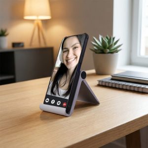 Customize Plastic Foldable Desktop Mobile Stand (1 Pc)