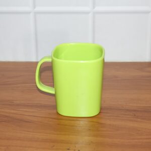 Square Melamine Mug – Premium Durable Lightweight Cup (1 Pc)