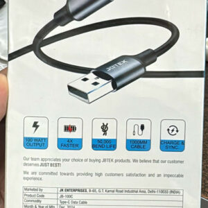 JB-100C 100W TYPE C CABLE JBTEK