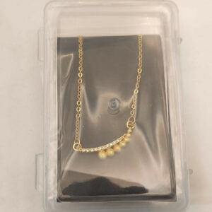 Gold Plated Pendant Necklace with AD For women and girls