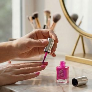 Long-Lasting Glossy Nail Colour for Women (5 ML, Mix Color, 1 Pc)