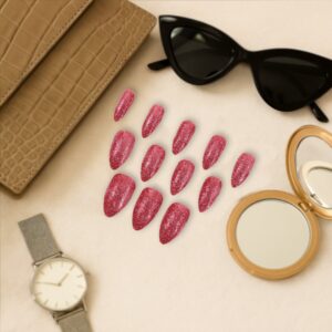 Glitter Press-On False Nails fake nails - (1 Set / Mix Color & Design)