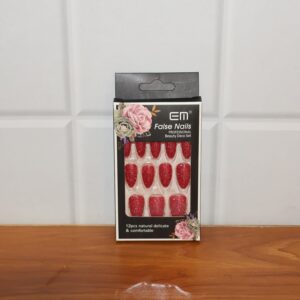 Glitter Press-On False Nails fake nails - (1 Set / Mix Color & Design)