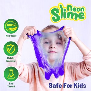 Aditi Stress-Relief Non-Toxic Squishy Multicolor Slime Toy for Kids Above 5+ (Pack of 2/100 ml)