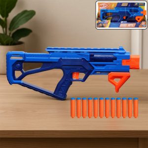 Nerf N-Series Double Impact Blaster High-Performance Foam Dart Gun with 12 Darts