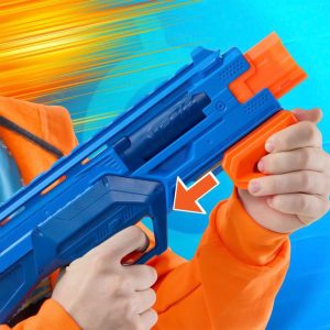 Nerf N-Series Double Impact Blaster High-Performance Foam Dart Gun with 12 Darts