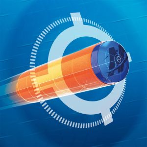 Nerf N-Series Ward Blaster Compact Foam Dart Gun with 2 Darts