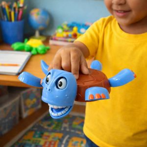 Press & Pop Turtle Toy for Kids Fun Interactive Stress Relief Toy
