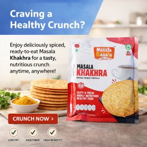 Naasta Baasta Masala Khakhra Whole Wheat Tortilla Ready To Eat Tasty & Fresh Healthy Snack(200gm)