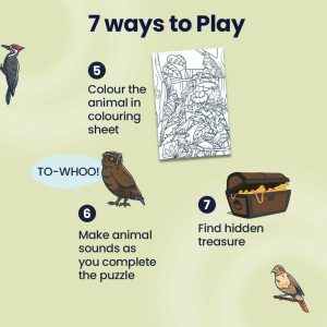 BIRD MYSTERY PUZZLE - AGE 3+ (38 PUZZLE PIECES) MDF PUZZLE SERIES