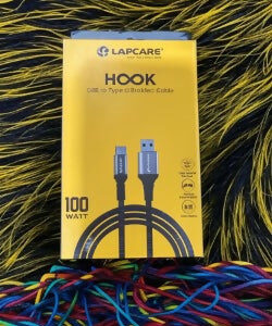 100 W TYPE C BRAIDED 2M CABLE LTC-027 (6 Months Brand Warranty)