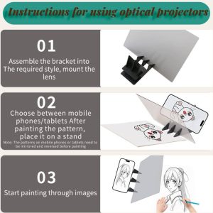 Smart Mobile Phone Screen Drawing Projector Board Kit (1 Set)