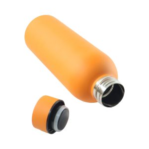 Stainless Steel Double Wall Vacuum-Insulated Drink Water (Orange / 500 ML Approx)
