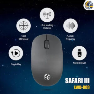 MOUSE WIRELESS SAFARI-3 LAPCARE