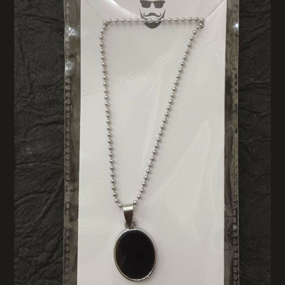 Elegant Black Round Shape Pendant Necklace