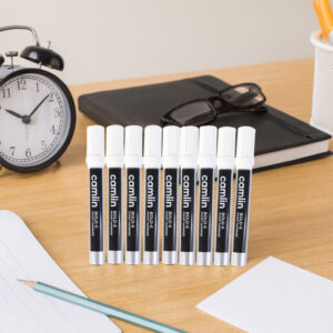 Camlin Bold-E Paint Marker – White Colour,  Pack of 10