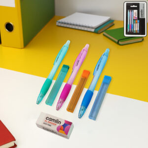 Camlin 3 in 1 Mechanical Pencil Kit – 0.5 mm, 0.7 mm & 0.9 mm Pencils with Hi-Par Leads