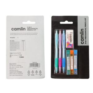 Camlin 3 in 1 Mechanical Pencil Kit – 0.5 mm, 0.7 mm & 0.9 mm Pencils with Hi-Par Leads