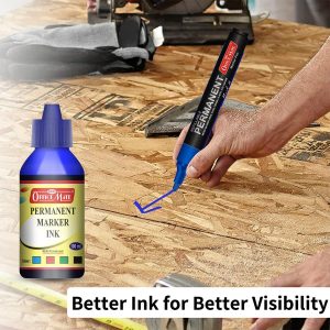 Officemate Permanent Marker Ink 100ml – Quick Dry, Bright, Long-Lasting Refill Ink