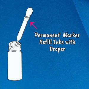 Officemate Permanent Marker Ink Refill – Red Colour (500 ml) with Dropper