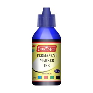 Officemate Permanent Marker Ink 100ml – Quick Dry, Bright, Long-Lasting Refill Ink