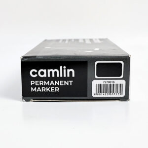 Camlin Permanent Marker Black Bold Long Lasting Refillable Marker Pack of 10